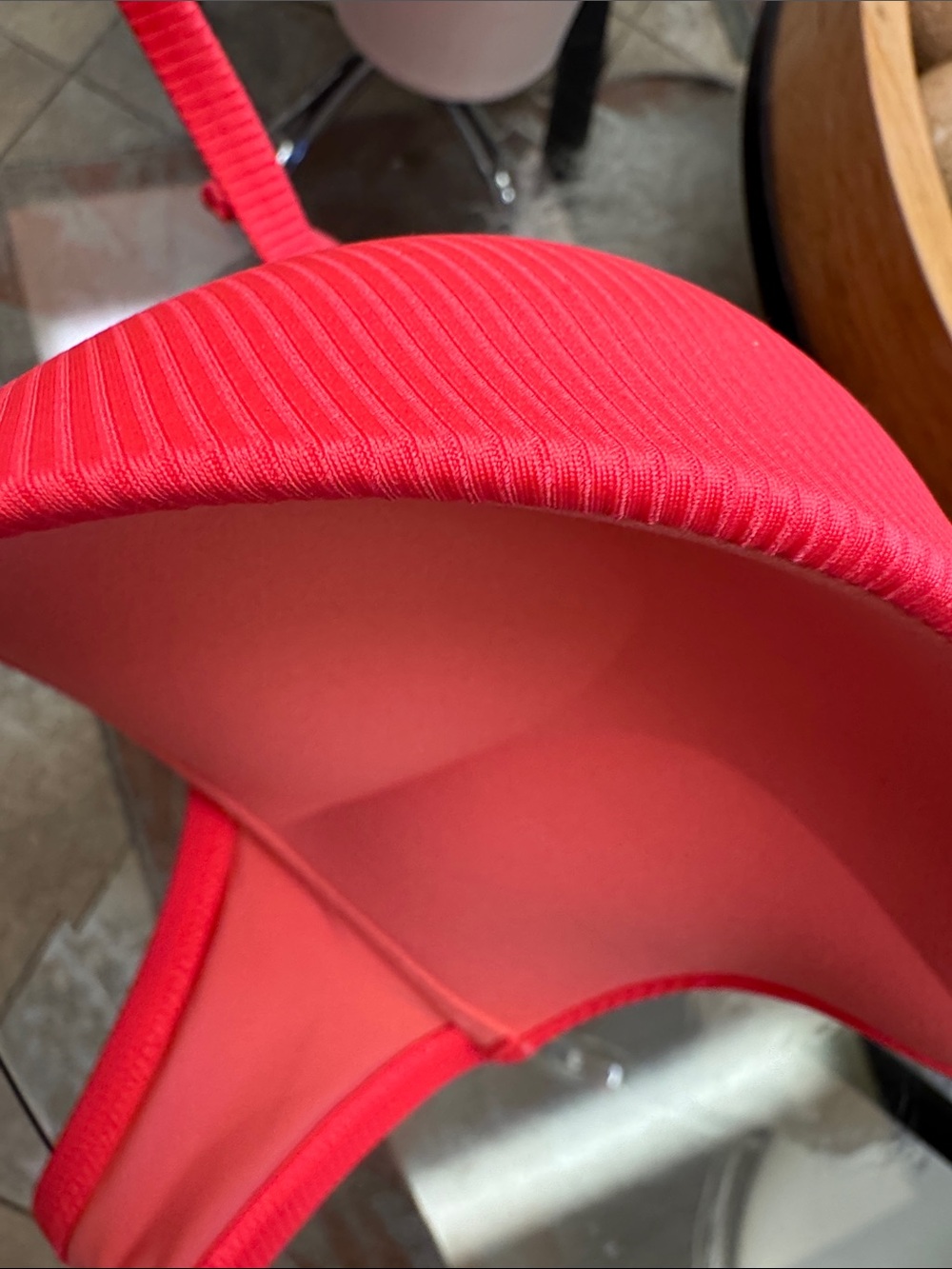 Bright Neon Pink Halter Push-Up Bra - Picture 9 of 12
